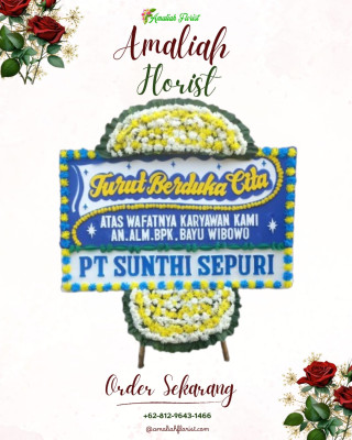 Papan Bunga Duka di Huamual